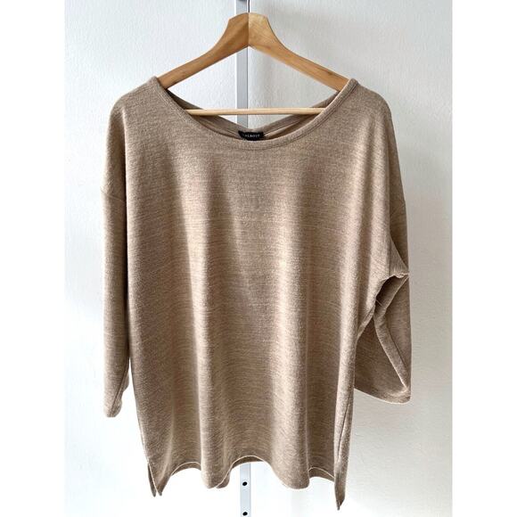 Talbots Beige Crew Neck Sweater - Picture 1 of 5